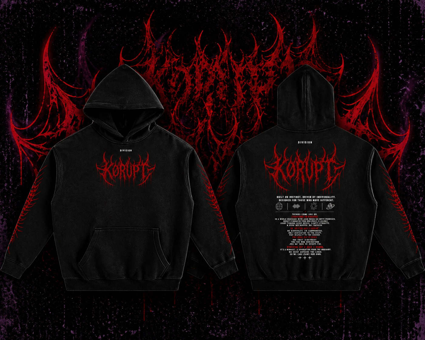 KØRUPT DIVISION HOODIE — FIRST EDITION