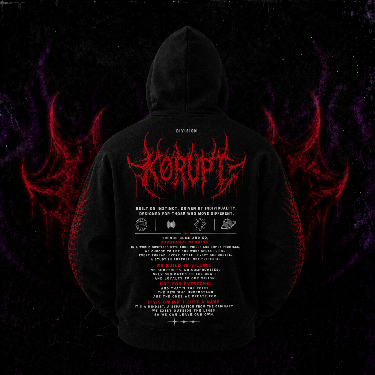 KØRUPT DIVISION HOODIE — FIRST EDITION