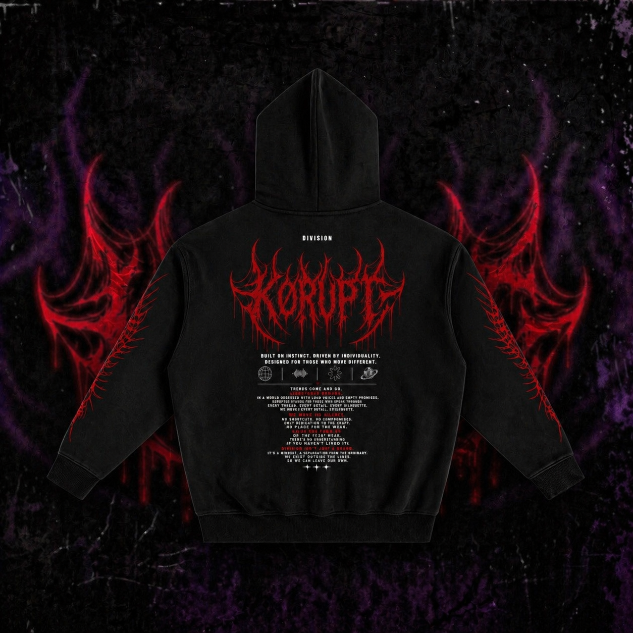 KØRUPT DIVISION HOODIE — FIRST EDITION