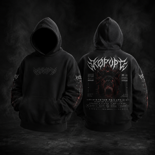 KØRUPT — CERBERUS // SYSTEM FAILURE HOODIE